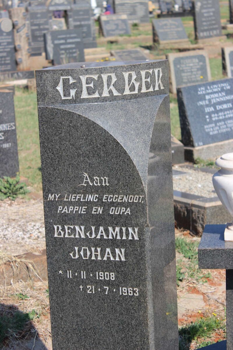 GERBER Benjamin Johan 1908-1963