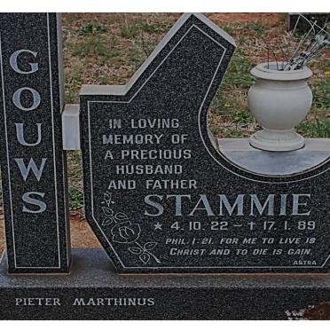 GOUWS Pieter Marthinus 1922-1989