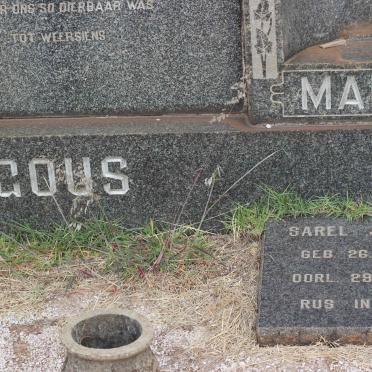 GOUS Sarel Jacobus 1906-1963 &amp; Barendina Johanna BREDENKAMP 1906-1978 :: GOUS Marie 1939-1961 :: GOUS  Sarieta 1947-1951