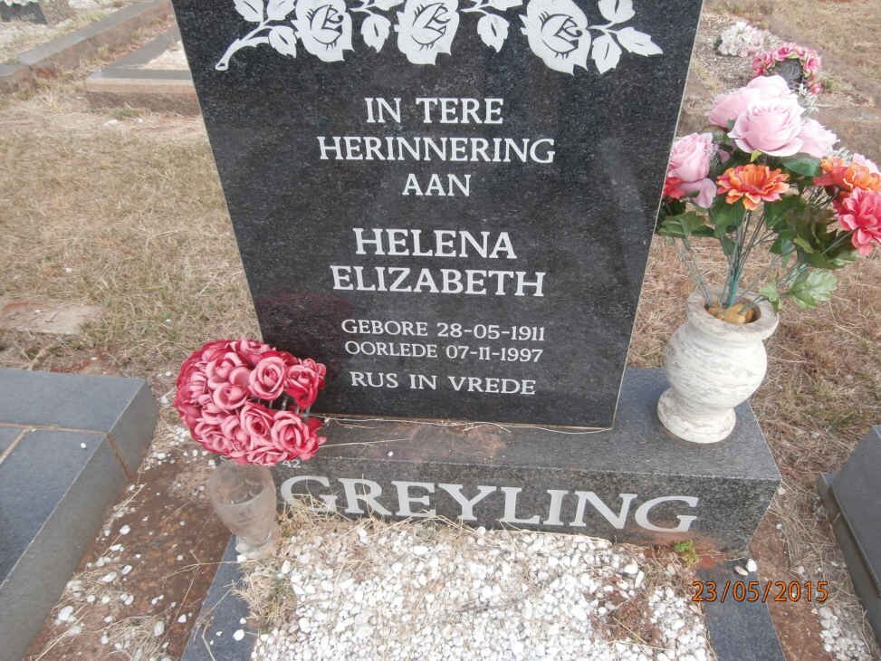 GREYLING Helena Elizabeth 1911-1997
