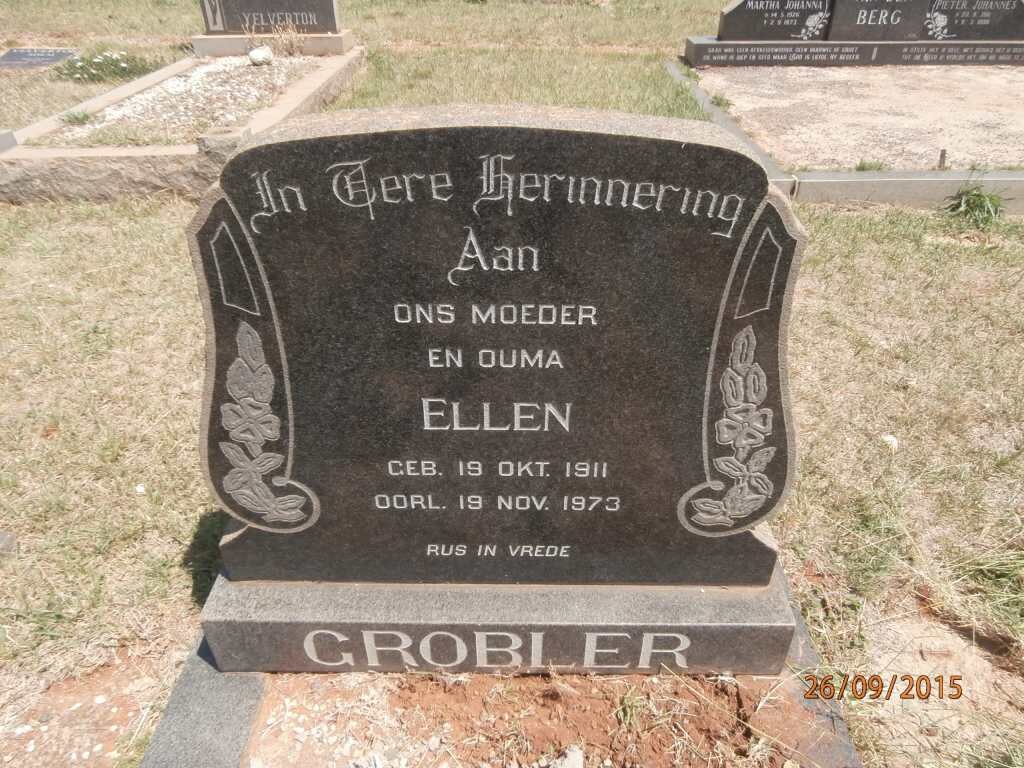 GROBLER Ellen 1911-1973