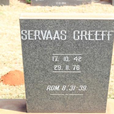 GREEFF Servaas 1942-1976
