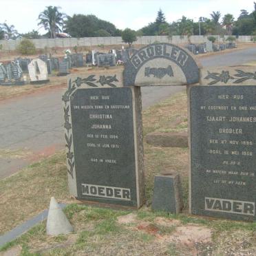 GROBLER Tjaart Johannes 18?5-1956 &amp; Christina Johanna 18?4-1971