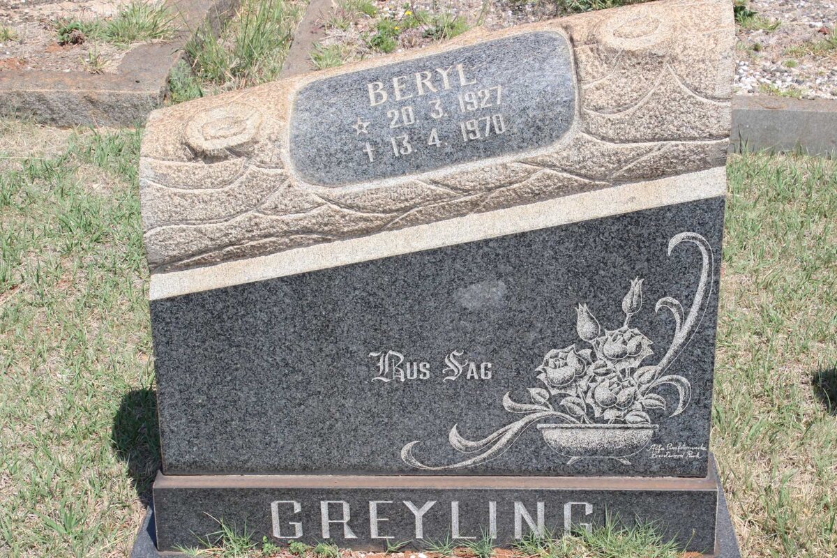 GREYLING Beryl 1927-1970