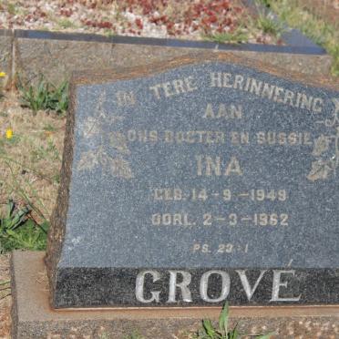 GROVÉ Ina 1949-1962