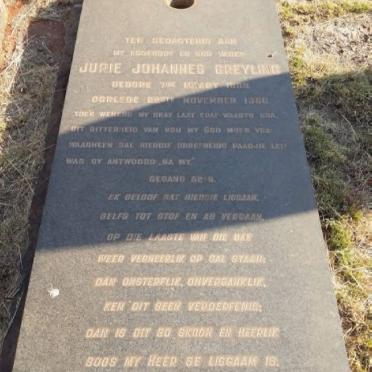 GREYLING Jurie Johannes 1889-1956