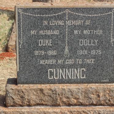 GUNNING Duke 1879-1960 &amp; Dolly 1901-1975
