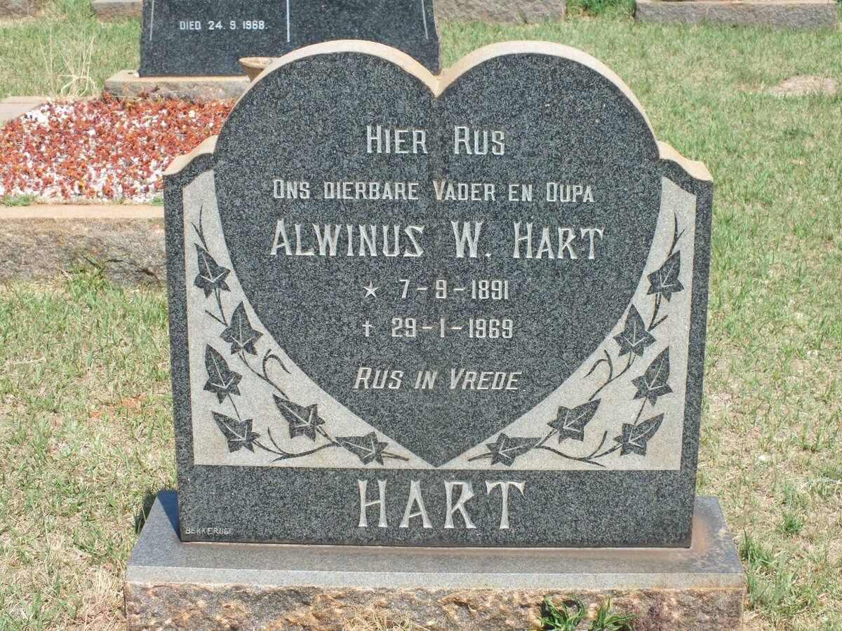 HART Alwinus W. 1891-1969