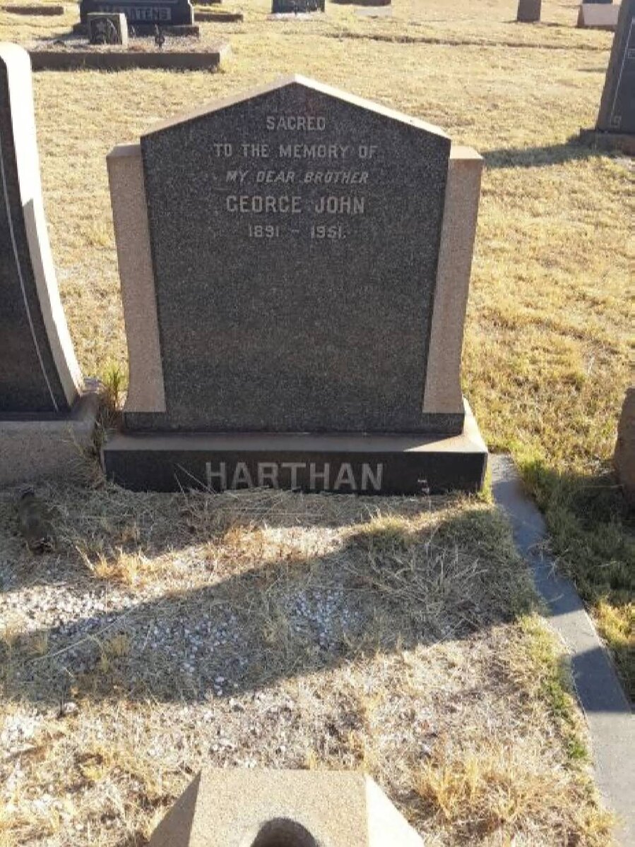 HARTHAN George John 1891-1951