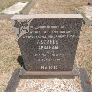 HABIG Jacobus Abraham 1914-1975