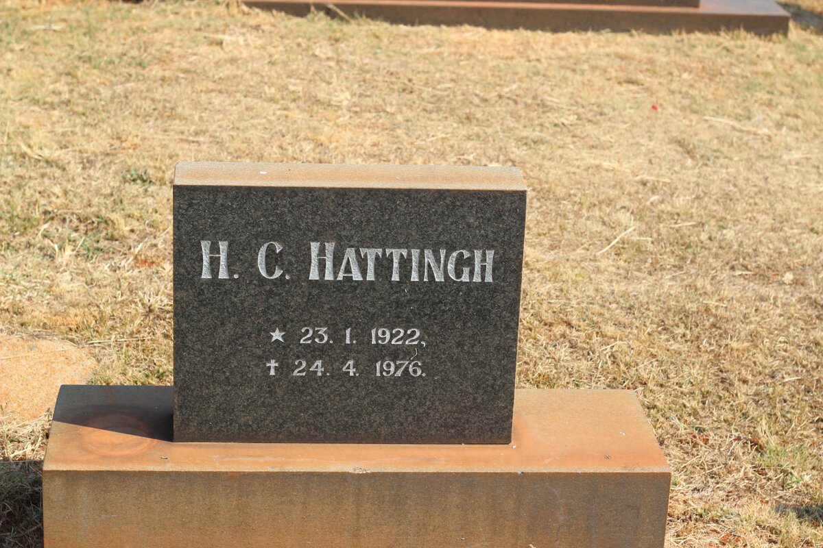 HATTINGH H.C. 1922-1976