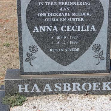 HAASBROEK Anna Cecilia 1923-1998
