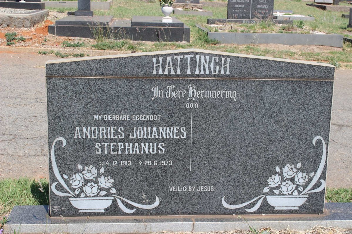 HATTINGH Andries Johannes Stephanus 1913-1973