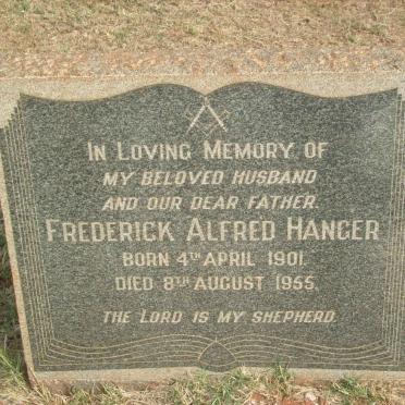 HANGER Frederick Alfred 1901-1955