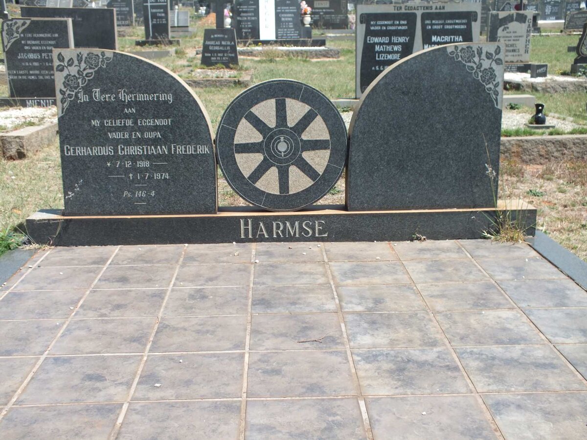 HARMSE Gerhardus Christiaan Frederik 1918-1974