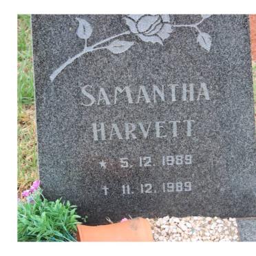 HARVETT Samantha 1989-1989