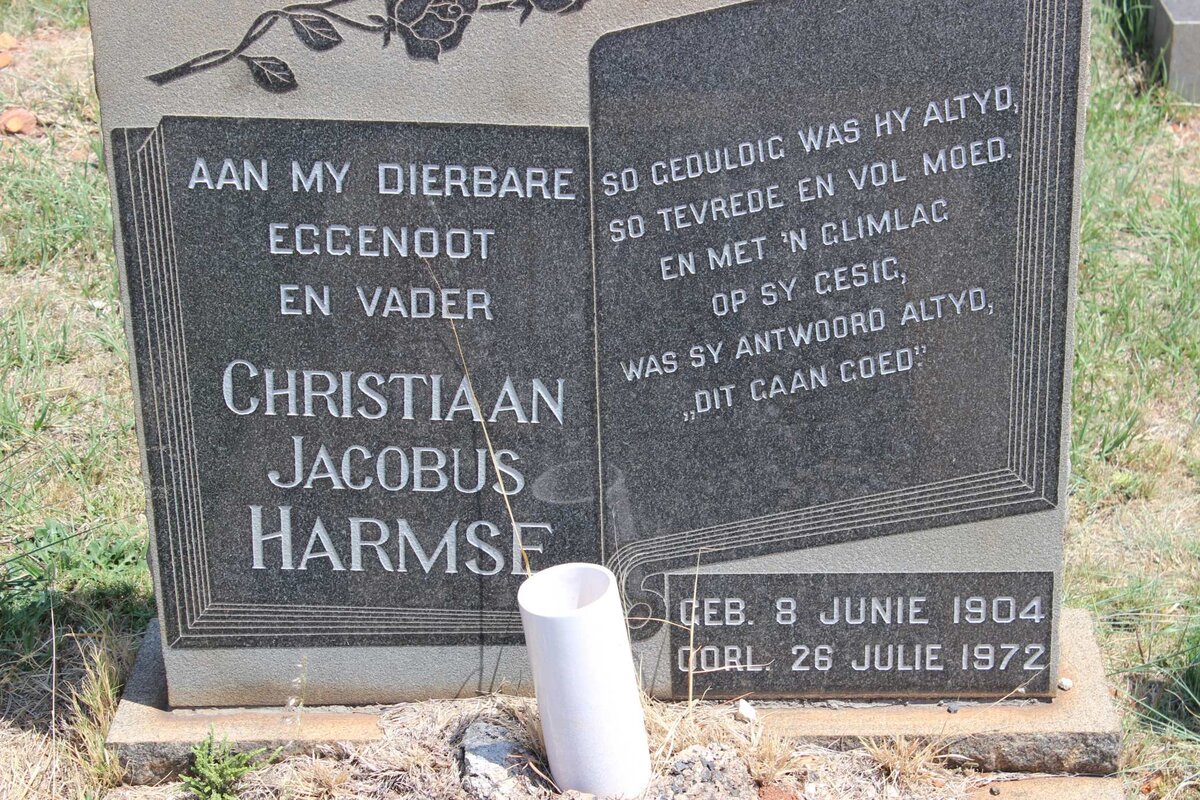 HARMSE Christiaan Jacobus 1904-1972