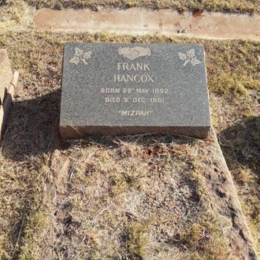 HANCOX Frank 1892-1951