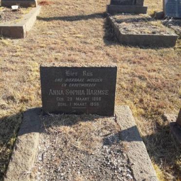 HARMSE Anna Sophia 1898-1958