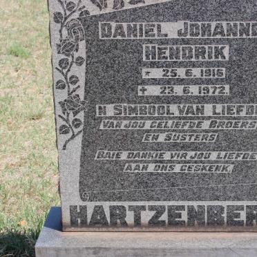 HARTZENBERG Daniel Johannes Hendrik 1916-1972