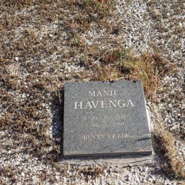 HAVENGA Manie 1952-1996