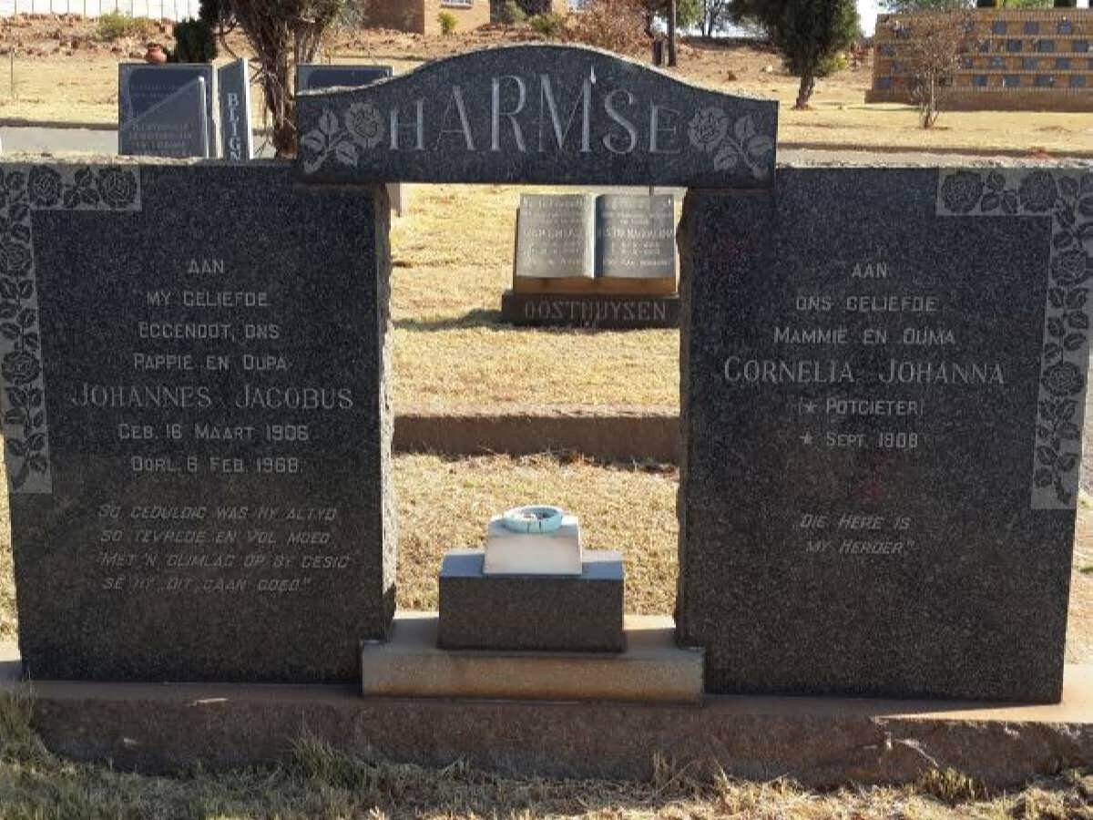 HARMSE Johannes Jacobus 1906-1968 &amp; Cornelia Johanna POTGIETER 1908-
