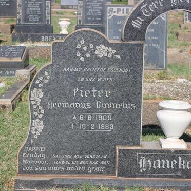 HANEKOM Pieter Hermanus Cornelus 1909-1963 &amp; Anna Elizabeth VAN DEN BERG 1910-