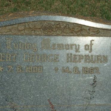 HEPBURN Robert George 1900-1967