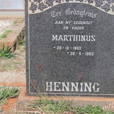 HENNING Marthinus 1903-1963