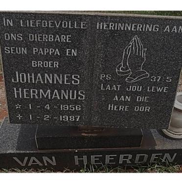 HEERDEN Johannes Hermanus, van 1956-1987