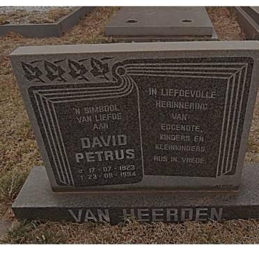 HEERDEN David Petrus, van 1923-1994