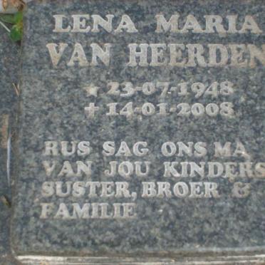 HEERDEN Lena Maria, van 1948-2008