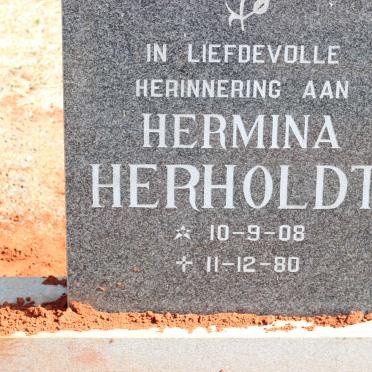 HERHOLDT Hermina 1908-1980