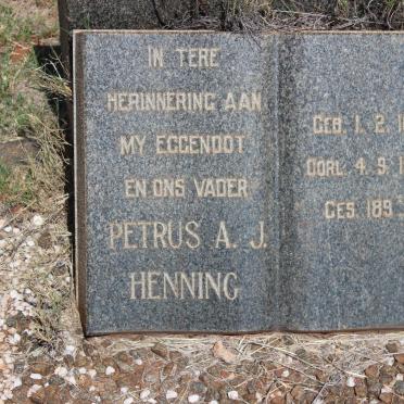 HENNING Petrus A.J. 1883-1964
