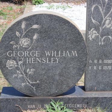 HENSLEY George William 1898-1970