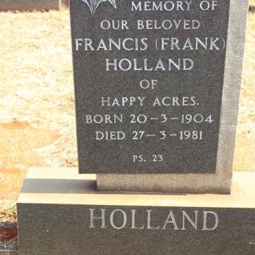 HOLLAND Francis 1904-1981