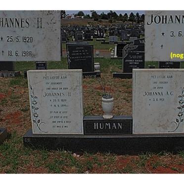 HUMAN Johannes H. 1920-1988 &amp; Johanna A.C. 1921-