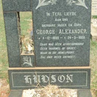 HUDSON George Alexander 1899-1968