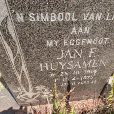 HUYSAMEN Jan F. 1914-1975