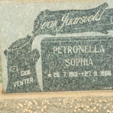 JAARSVELD Petronella Sophia, van nee VENTER 1913-1966