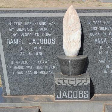JACOBS Daniel Jacobus 1914-1979 &amp; Anna Sophia 1917-1995