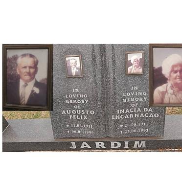 JARDIM Augusto Felix 1911-1990 &amp; Inacia Da Encarnacao 1911-1993