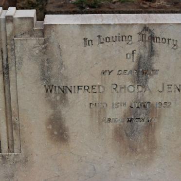 JENNINGS Winnifred Rhoda -1952