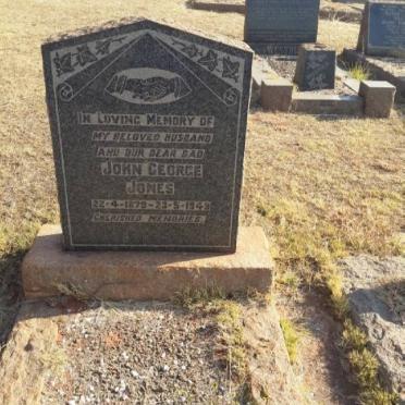 JONES John George 1879-1949