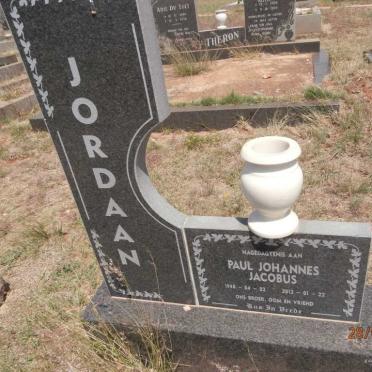JORDAAN Paul Johannes Jacobus 1948-2013