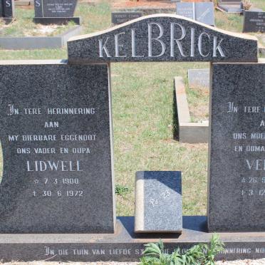 KELBRICK Lidwell 1900-1972 &amp; Vera 1913-1999