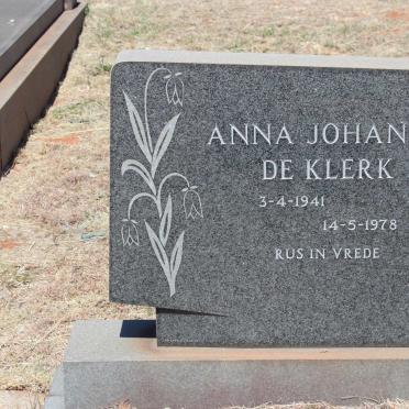 KLERK Anna Johanna, de 1941-1978