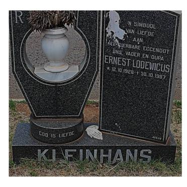 KLEINHANS Ernest Lodewicus 1928-1987