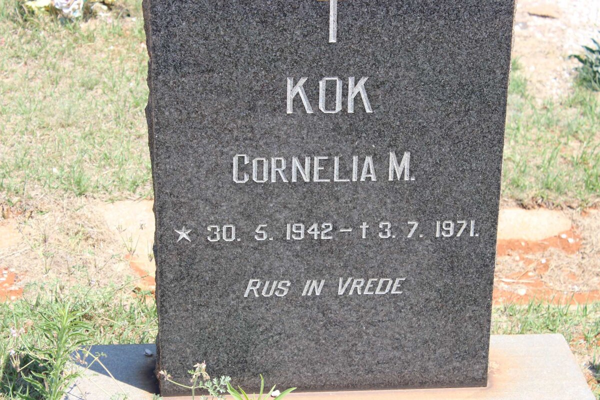 KOK Cornelia M. 1942-1971