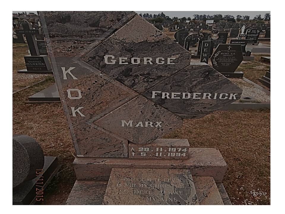 KOK George Frederick Marx 1974-1994